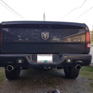 flush mount 30 w led and trailer hitch install
