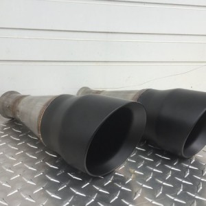 5" Black clamp on tip set