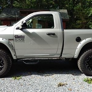 New gloss black steps and new 20x10 Fuel Assault wheels