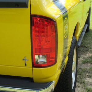 Close up of LED taillight