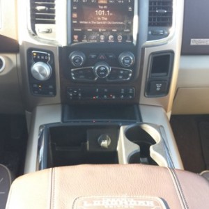 Controls and Uconnect screen