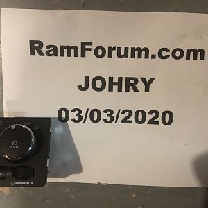 Headlight Switch W-Fog