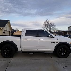 Chipped Factory Wheel Flairs Rhino Lined