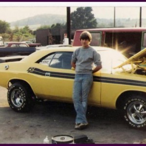 046 Me at 16, with Dodge R/T we found in a barn