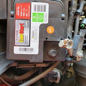 H8 Battery Installed Rear Of Tray Space