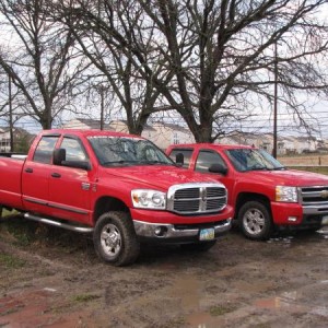 Me and my buddies trucks