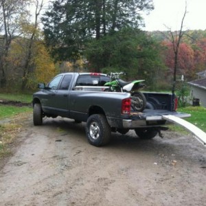 Her truck, her bike