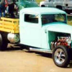 My dad's 1936 International at Vintage Rodders BlackHawk carshow in Moline Illinois.
