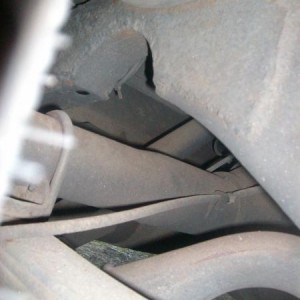 Rear suspinsion axle flip frame c-notched.