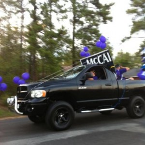 the truck got featured in a local parade, left over mccain sigh lol