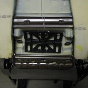 2008 Dodge Ram driver seat showing manual lumbar support