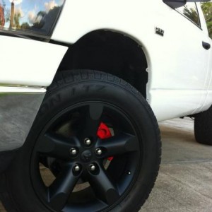 black wheels (before my 2/4 drop)