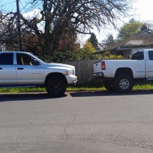Mine and a buddy's truck