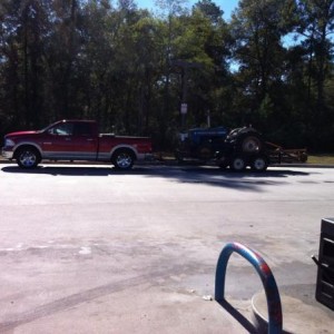 towing the ford home