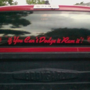 if you cant dodge it ram it!