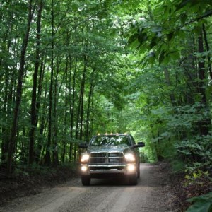 Seasonal road outside of Charlevoix, MI