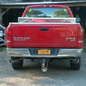 new exhaust before they fixed the one pipe