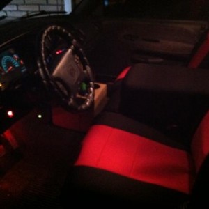 Floor lighting w/ seat covers