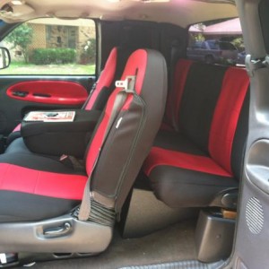 Seat covers w/ door panel material to match