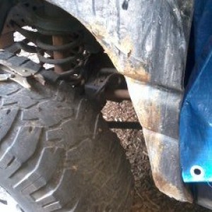 the old driver side front fender