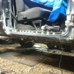 passenger side rocker and cab corner