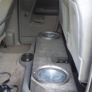 Pair of 10" kenwood subs, temporary setup