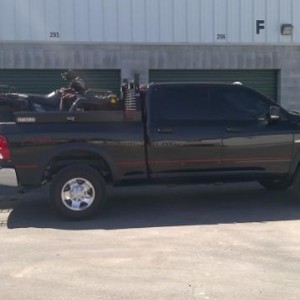 Four wheeler fits in the back still