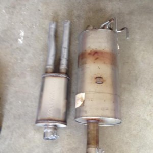 8-1-2012
Side By Side of New Mufflex DOD14m and Stock Exhaust