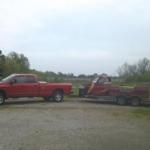 Doing what she does best, haulin' Chevys!