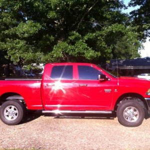 Leveled... need bigger wheels and tires now
