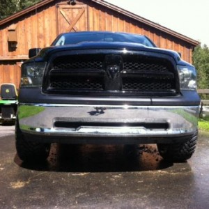 from the front