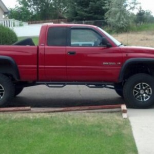 With flares and new wheels and tires