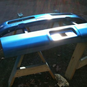 bumpers with new paint