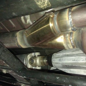 Y-pipe installed