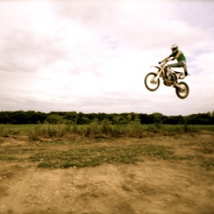 catchin air. 4th gear rippin it.
