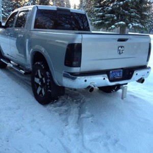 2012 Ram 5. Blacked out LED tail lights and third brake light. Added new plates.