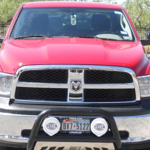 Newly installed Aries Bullbar and Hella 500FF offroad lights