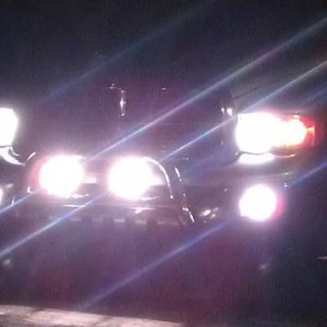 All lit up