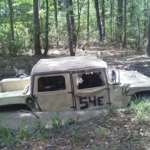 Testing the HMMWV's off road capabilities