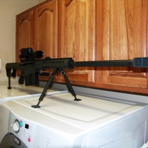 Barrett M107
Not 9mm but impressive.