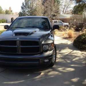 Black headlghts+ grille