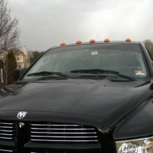 A view of the windshield strip