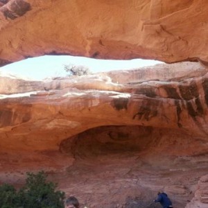 Uranium arch on seven mile rim trail