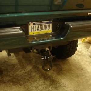 My license plate was HIABUVU (High Above You)