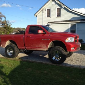 just put the new rims and tires on before all other upgrades