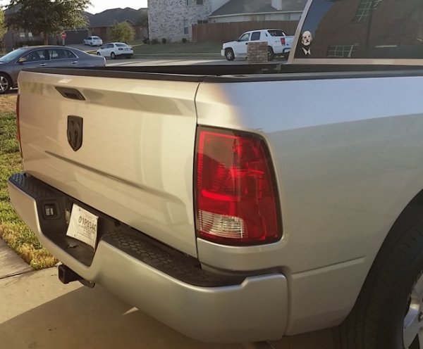 03/21/2014 - (REAR) Debadged the tailgate "SLT" & "Flexfuel"