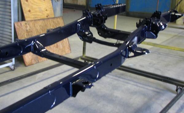 12 18 08   Dark Blue Metallic Powdercoated Frame 1