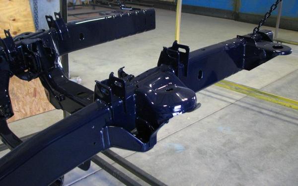 12 18 08   Dark Blue Metallic Powdercoated Frame 3