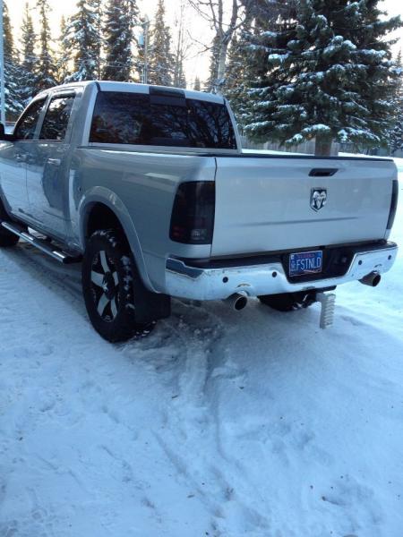 2012 Ram 5. Blacked out LED tail lights and third brake light. Added new plates.