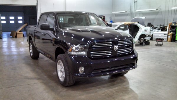 2013 bumper, grille, and headlamps, sport scoop hood, biltstein 5100 adjustables to level out the front